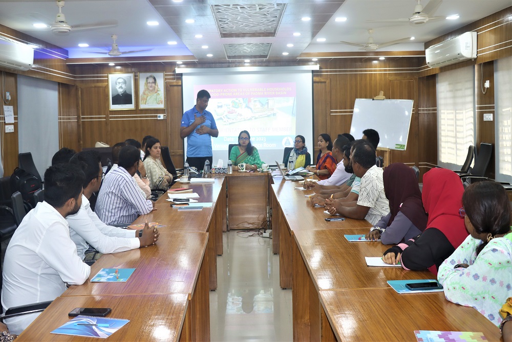 Project Orientation to Staff Member for WFP Project