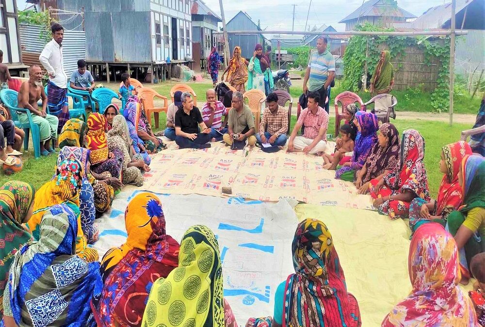 Climate Action Network South Asia (CANSA) সদস্যদের এসডিএস এর কর্ম এলাকা পরিদর্শন।