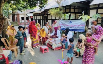 Free health care and medicine distribution program for flood victims